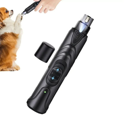 Low-Noise Pet Nail Grinder – Safe & Gentle USB Rechargeable Dog & Cat Trimmer