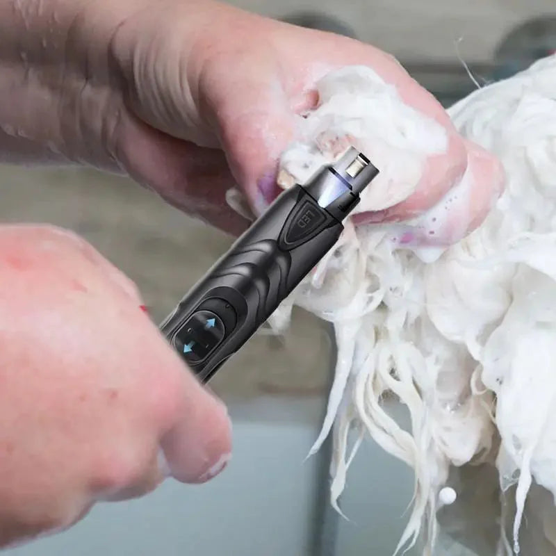 Low-Noise Pet Nail Grinder – Safe & Gentle USB Rechargeable Dog & Cat Trimmer