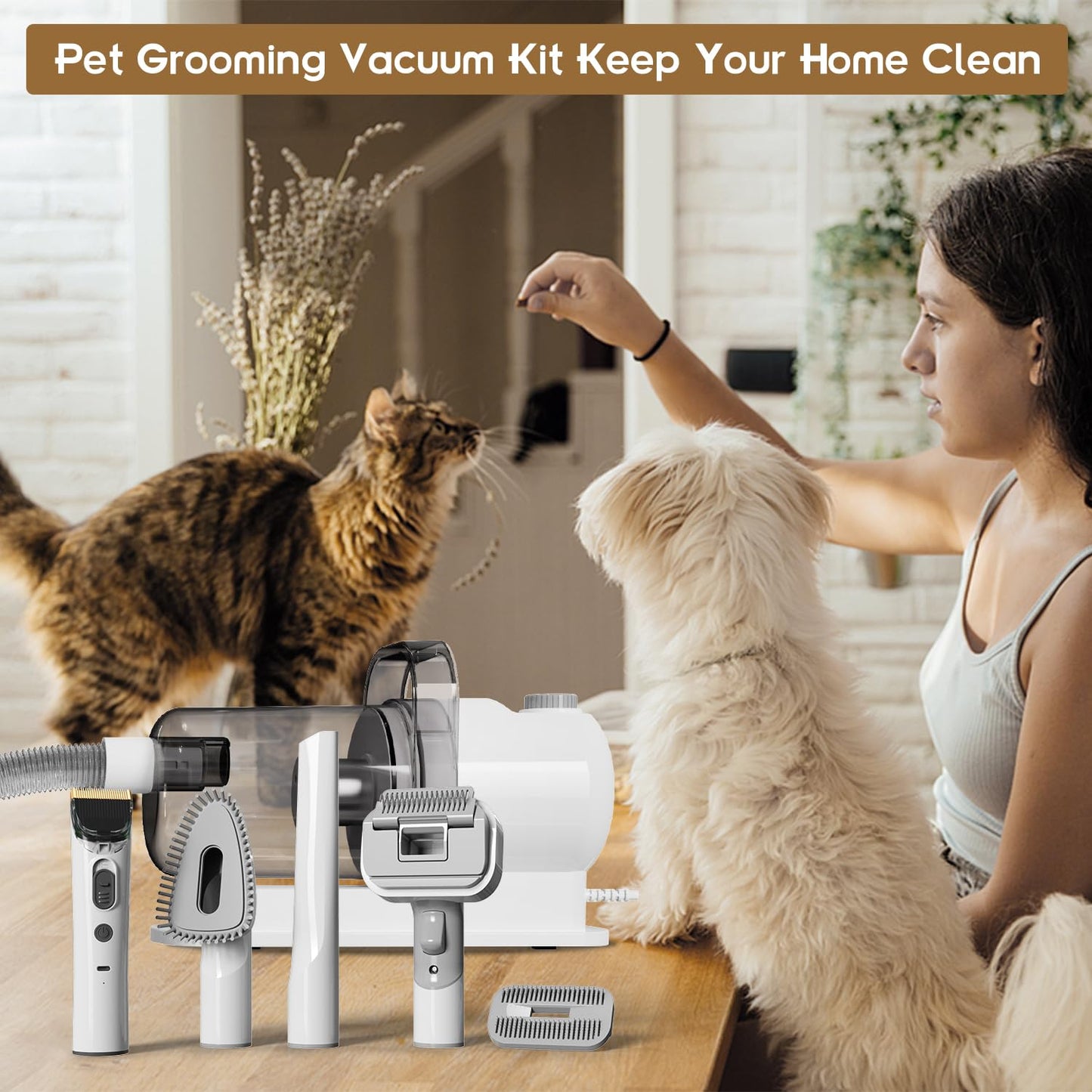 Grooming Vacuum Kit 6 in 1 Pro
