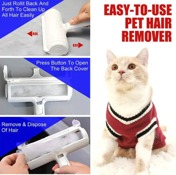 Reusable pet hair remover cleaning couch